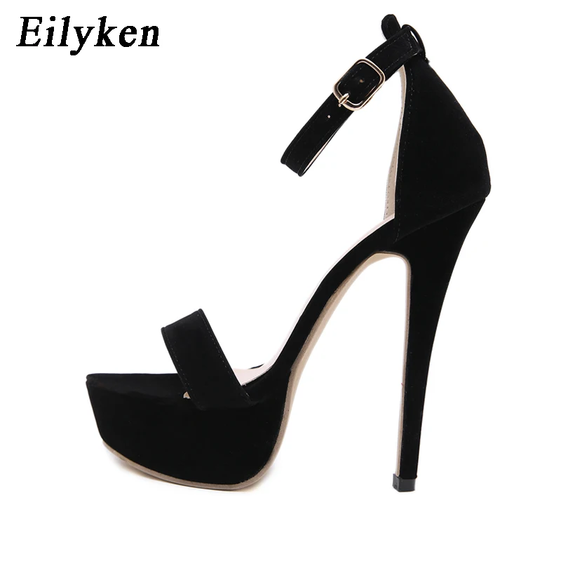 Eilyken Sexy Gladiator Platform Buckle Strap Women Sandals Thin High Heels Club Party Shoes Summer Sandalias De Mujer