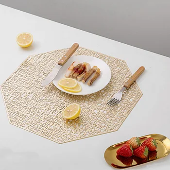 

Hoomall 1pc PVC Hollow Insulation Coaster Pads Table Bowl Mats Home Christmas Decor Heat Resistant Placemat For Dining Table