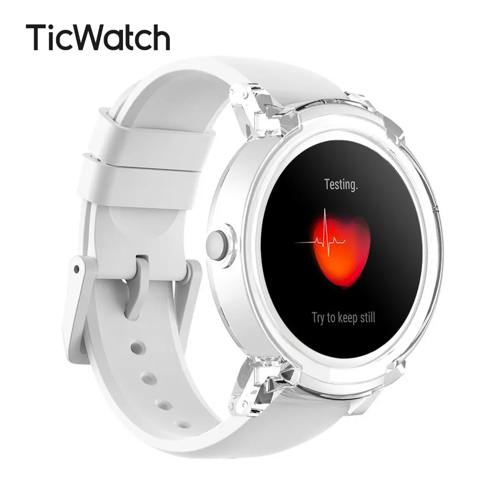 

TicWatch E (Express) White Smart Watch Bluetooth GPS Android&iOS compatible Men Sport TicWatch IP67 Waterproof Mobvoi Official