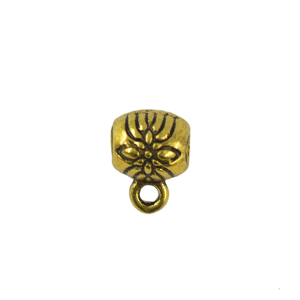 100pcs Tibetan Old Gold Connector Spacer Beads Charm Pendant 6x5