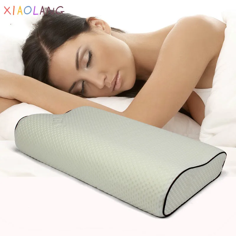 

Comfortable Cervical Orthopedic Pillows Traction Neck Care Memory Foam Sleeping Bedroom Pillow Head Neck Support Slow Rebound