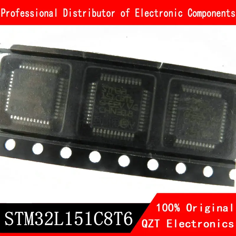 5pcs/lot new original STM32L151C8T6TR STM32L151C8T6 STM32L151 STM32L 151C8T6 TQFP-48 microcontroller MCU stm32l151vdt6 stm stm32 stm32l stm32l151 stm32l151vd ic mcu flash lqfp 100