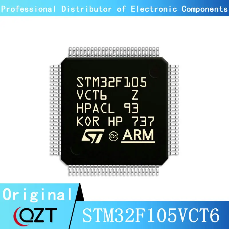 free shipping 10pcs lot stm32f105rct6 stm32f105 lqfp 64 ic in stock 10pcs/lot STM32F105 STM32F105VC STM32F105VCT6 LQFP100 Microcontroller chip New spot