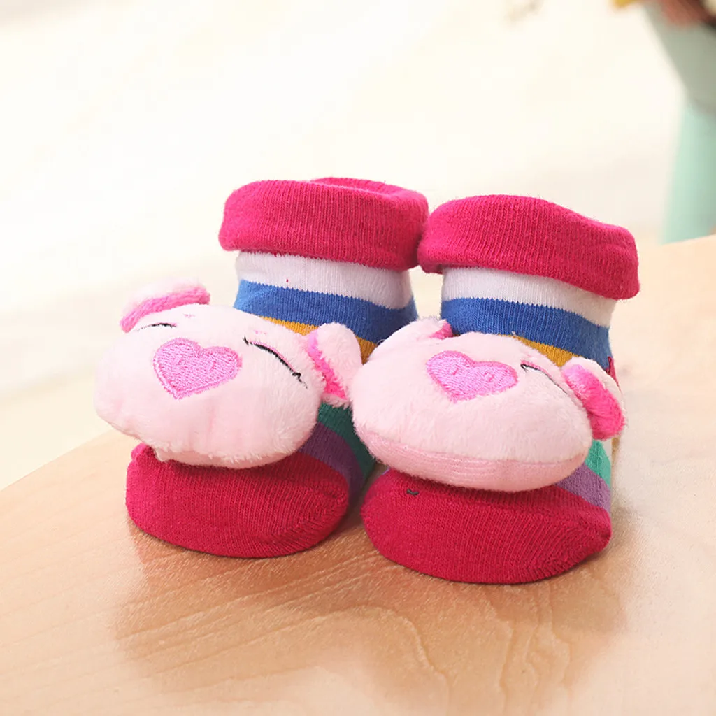 Носки для новорожденных с героями мультфильмов; нескользящие теплые носки для маленьких мальчиков и девочек; тапочки; ботинки; Infantil Menina; носки для новорожденных - Цвет: G