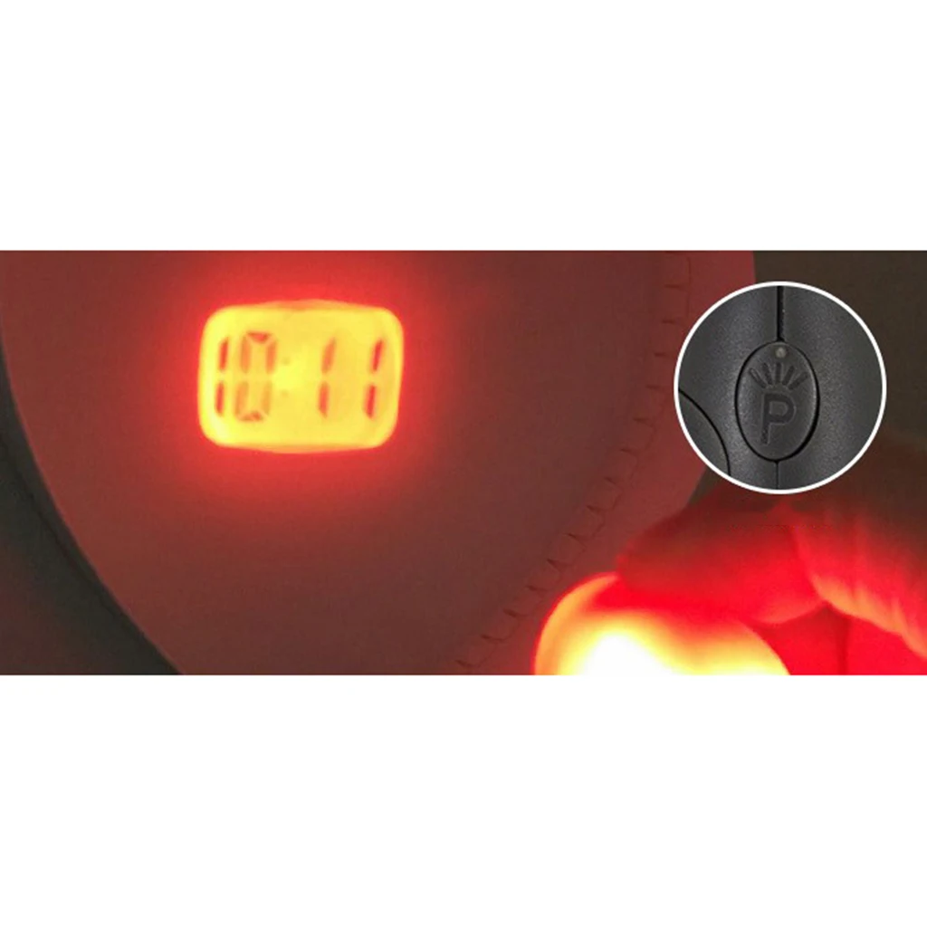 Portable Mini Projection Clock for LCD Wall Ceiling Projection with Key Ring for Home Travel Outdoor Hiking Camping Use