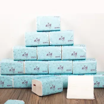 

10 bags of wettable tissue paper 3-layer thick Natural wood Paper Towels skin-friendly for baby mother Neutral / for family