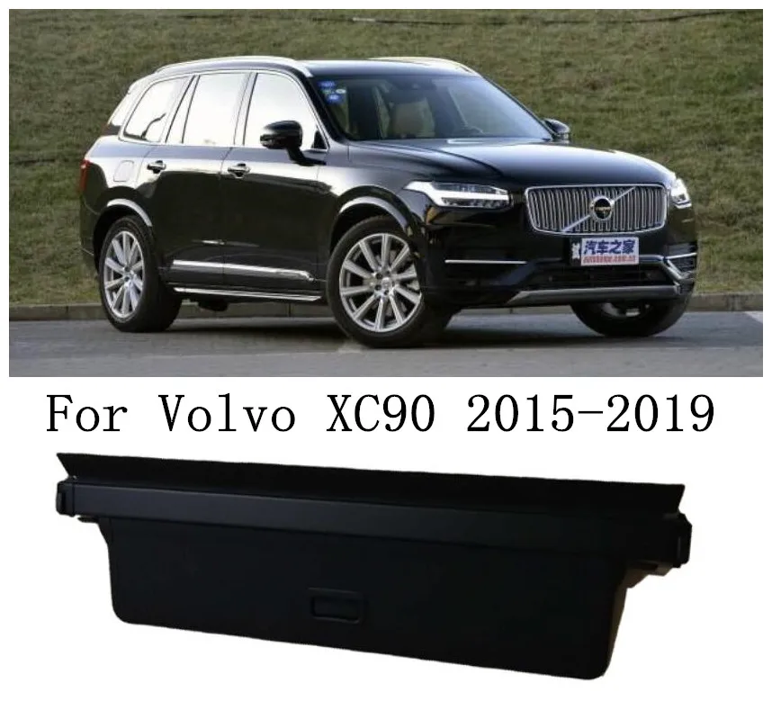 

JINGHANG Car Rear Trunk Cargo Cover Security Shield Screen shade Fits For Volvo XC90 2015 2016 2017 2018 2019