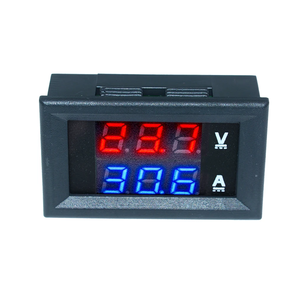 Mini 5 Wires Digital 0.28'' DC 0-100V 10A Voltmeter Ammeter Volt Amp Voltage Current Meter Tester Panel Dual LED Display