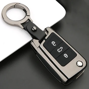 

Car Key Cover Case For Volkswagen VW Polo 6R Tiguan 2 Golf 6 7 MK6 MK7 Skoda Fabia Octavia 2 3 A5 A7 Seat Leon FR 5F Accessories