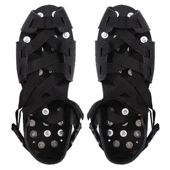 

32 Stud Crampons Spikes Walk Traction Cleats Shoe Boot Cover Ice Snow Grips