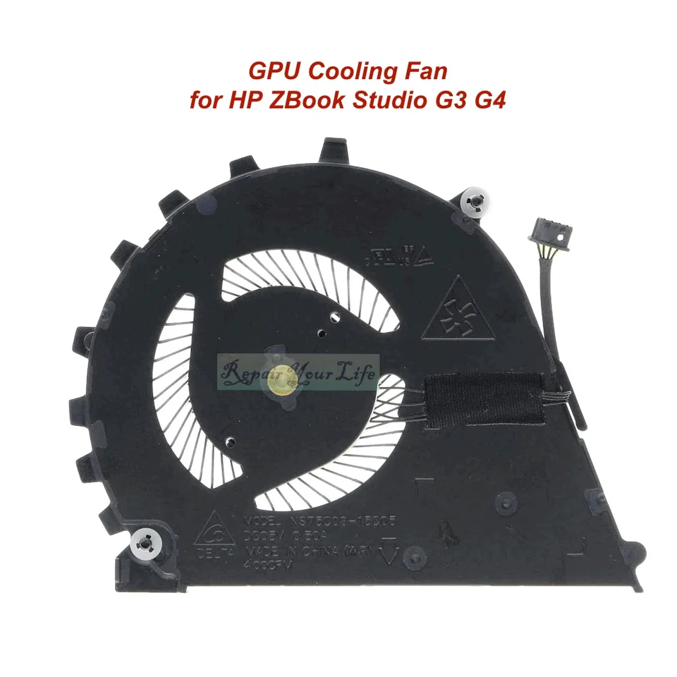 Laptop CPU GPU Cooling Fan For HP ZBook Studio G3 G4 Notebook Fans