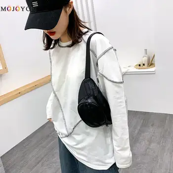 

PU Leather Fanny Chest Pack Women Travel Waist Pouch Zipper Crossbody Bags