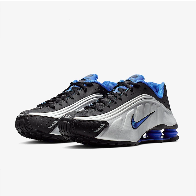 Мужские дышащие кроссовки для бега с амортизирующей подошвой от NIKE SHOX R4 Bv1387-001 - Цвет: 104265-047