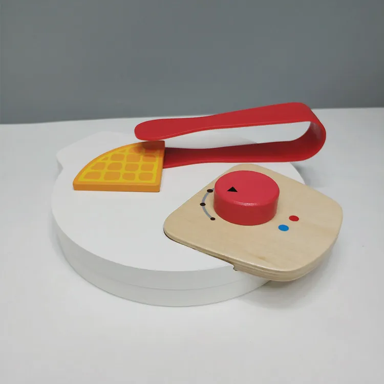 Wooden Kitchen Cook Baby Toys Wood Coffee Machine Toaster Food Mixer kids Pretend Play Early Learning Educational New Year Gift (12)