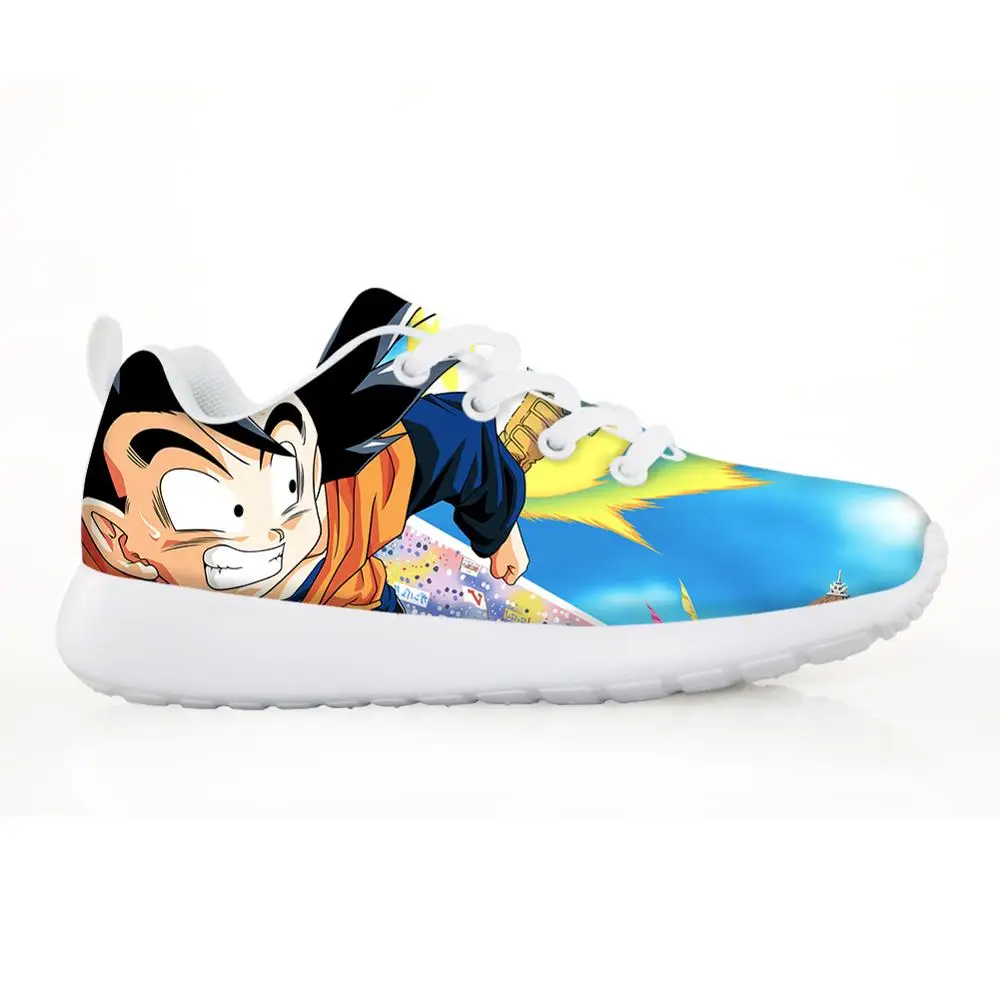 WHEREISART Casual Lightweight Shoes Dragonball Goku Anime Kids Canvas Shoes Classic Lace Up Sneakers Children Boys Girls