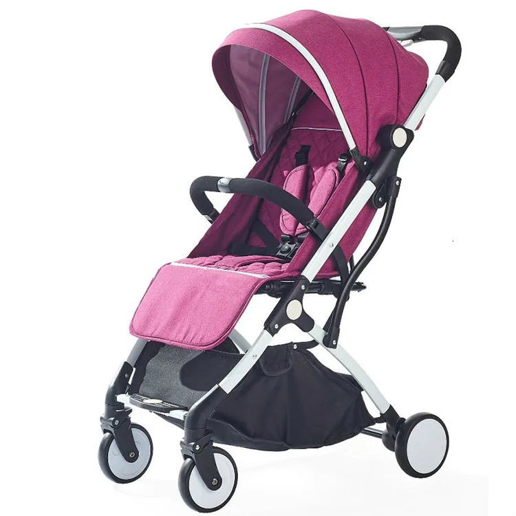 ILcomun Baby Stroller Trolley Car Trolley Folding Baby Carriage Buggy Lightweight Pram Easy Carry Stroller Original Pushchair - Цвет: Purple