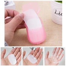 20 шт, дорожное мыло, бумага для мытья рук, для ванны, чистые, ароматические, кусочки, листы, 20 шт, одноразовое мыло, портативное, мини, бумажное мыло