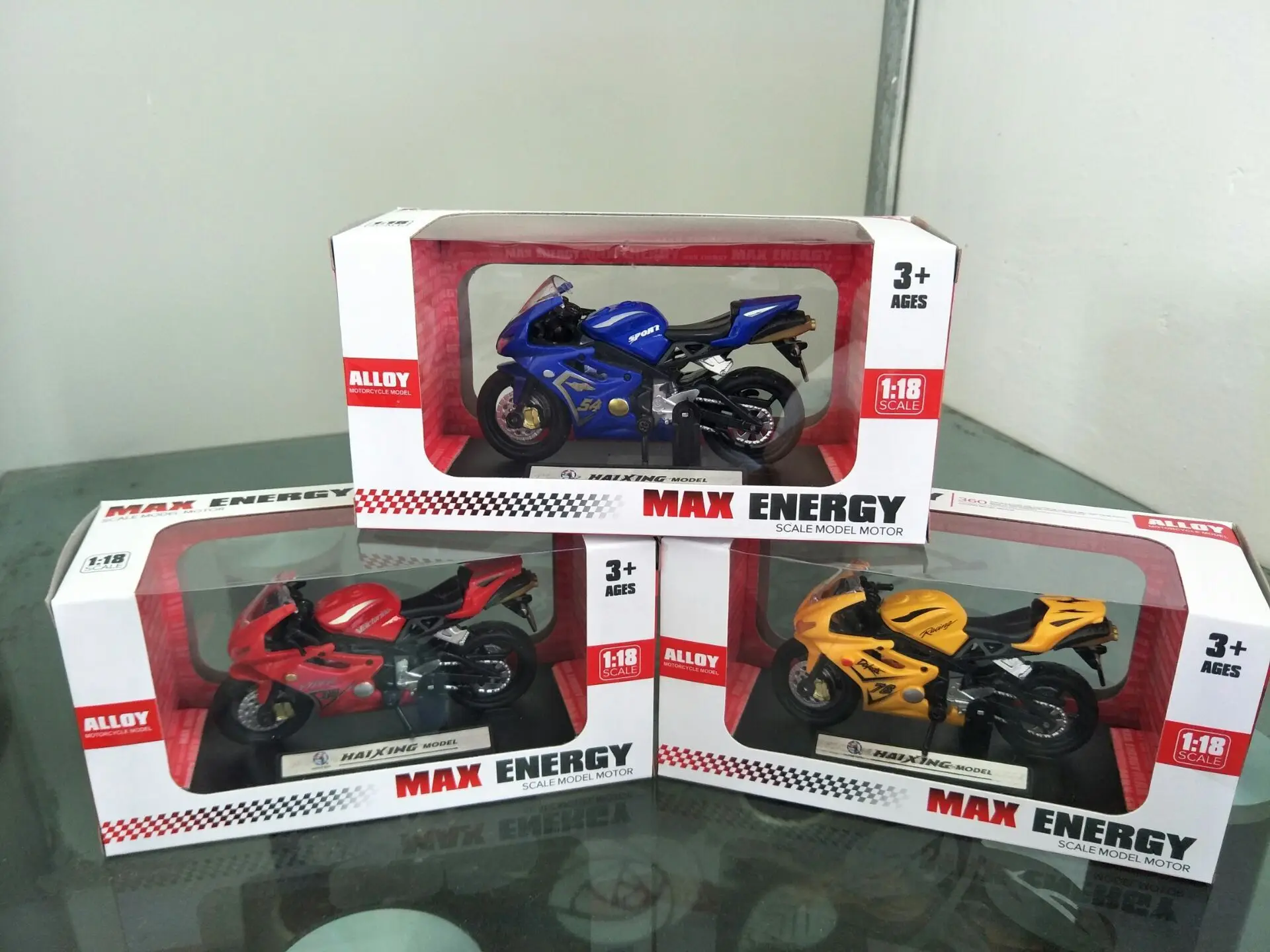 1: 18 Honda Suzuki Yamaha Triumph модель мотоцикла с базой
