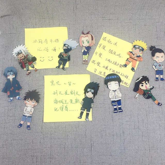 Naruto Crystal Glass Magnet Hűtőszekrény Mágnes Dekoráció Mágneses Játék Otthoni Kert Karácsonyi Születésnapi Ajándék 2021 Hírek - Image 3