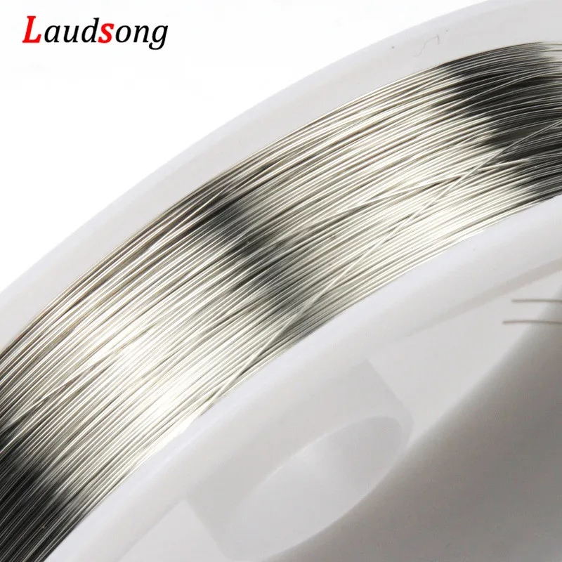 

0.2/0.3/0.4/0.5/0.6/0.8/1mm Silver Color Copper Wire Beading Wire DIY Jewelry Making Cord String Accessories Findings