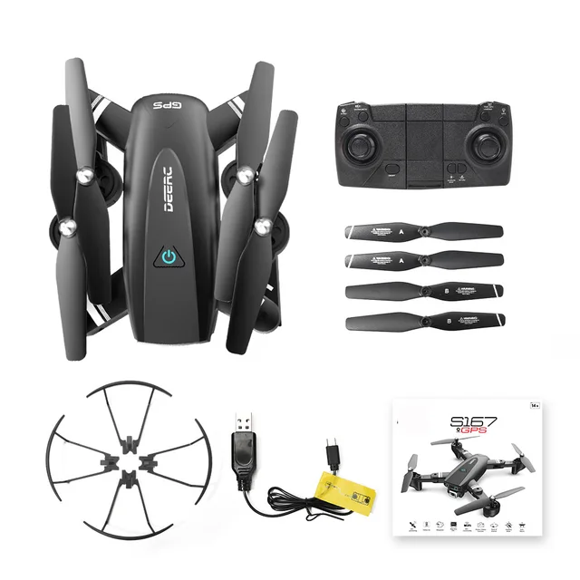 Holy Stone S167 Drone  HD 1080P Camera GPS Foldable FOV 110° WiFi FPV Profesional Dron RC Quadcopter GPS Follow Me Mode 18 Mins