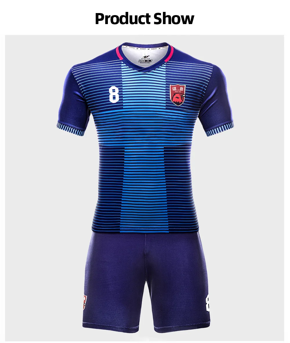 Новые Заказные майки комплекты футбольные для мужчин майки для футбола футбольные рубашки трикотажные дышащие комплекты Футбольная форма