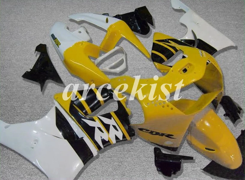 

4 Free Gifts New ABS Motorcycle Fairing Kit Fit for HONDA CBR919RR CBR 919 919 1998 1999 bodywork set yellow white