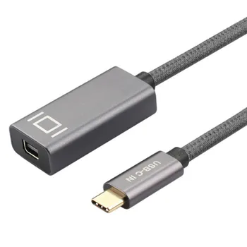 

USB 3.1 Type-C to Mini DisplayPort Display USB-C to Mini DP Adapter Support 4K 60Hz for LED Cinema Display, Mini DP Monitor