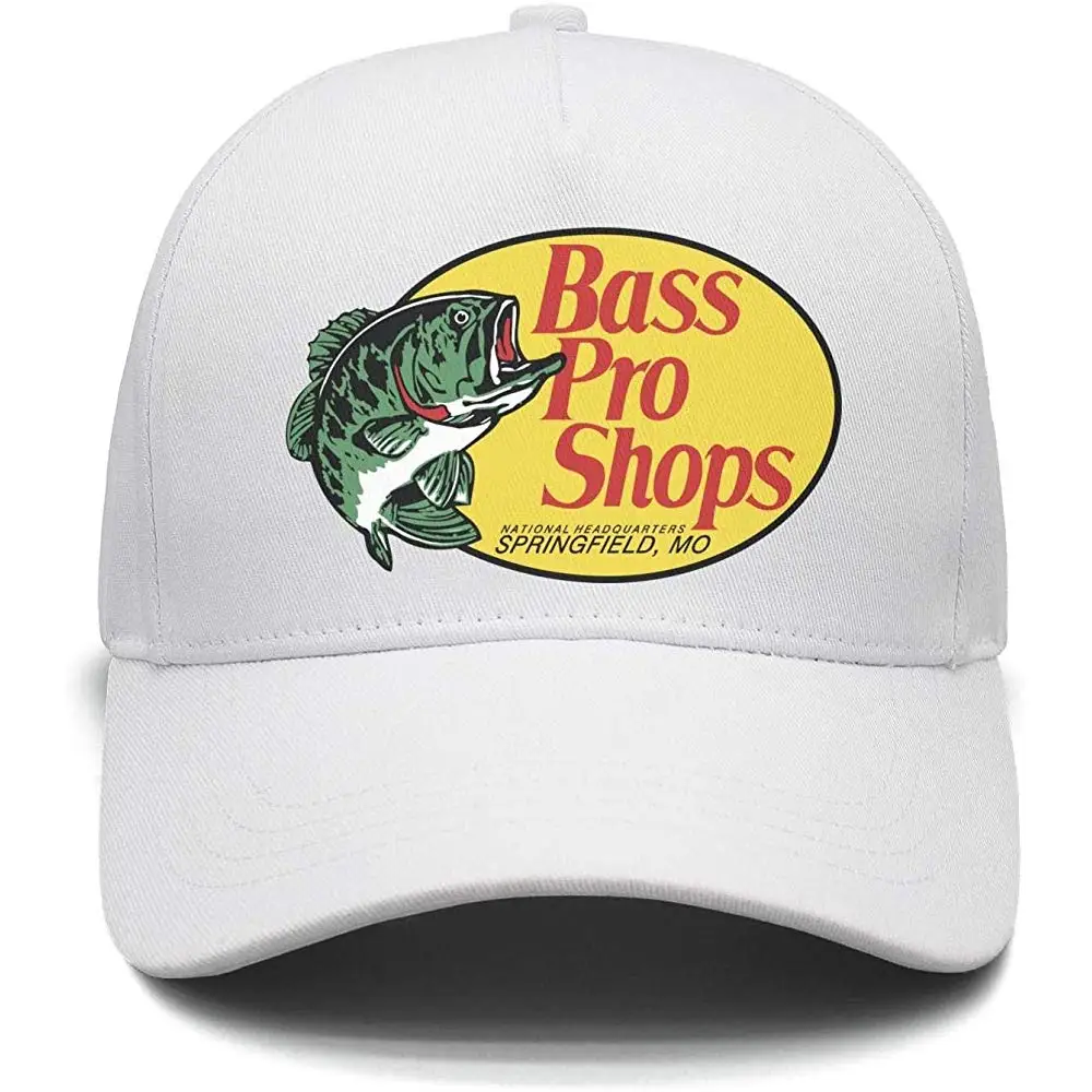 Bass-Pro-Shops-логотип-уличные танцы Регулируемая сетка белая бейсболка унисекс Кепка
