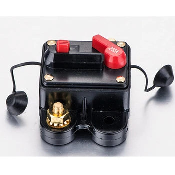 

Car Audio Fuse Holder Resettable Current Breaker 150A200A250A Switch Type 300A