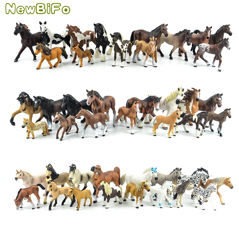 6 PIECE LARGE ANIMALS ON THE FARM REALISTIC FIGURINES SV10686 COW PIG HORSES 