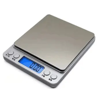 

Digital Kitchen Scale Mini Pocket Stainless Steel Precision Jewelry Electronic Balance Weight Gold Grams(3000gx0.1g)