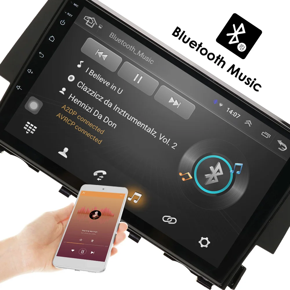 Автомобильный мультимедийный плеер " Android 9,0 2 din Автомобильный noDVD gps радио для Honda Civic wifi зеркало с Навигатором gps link bt