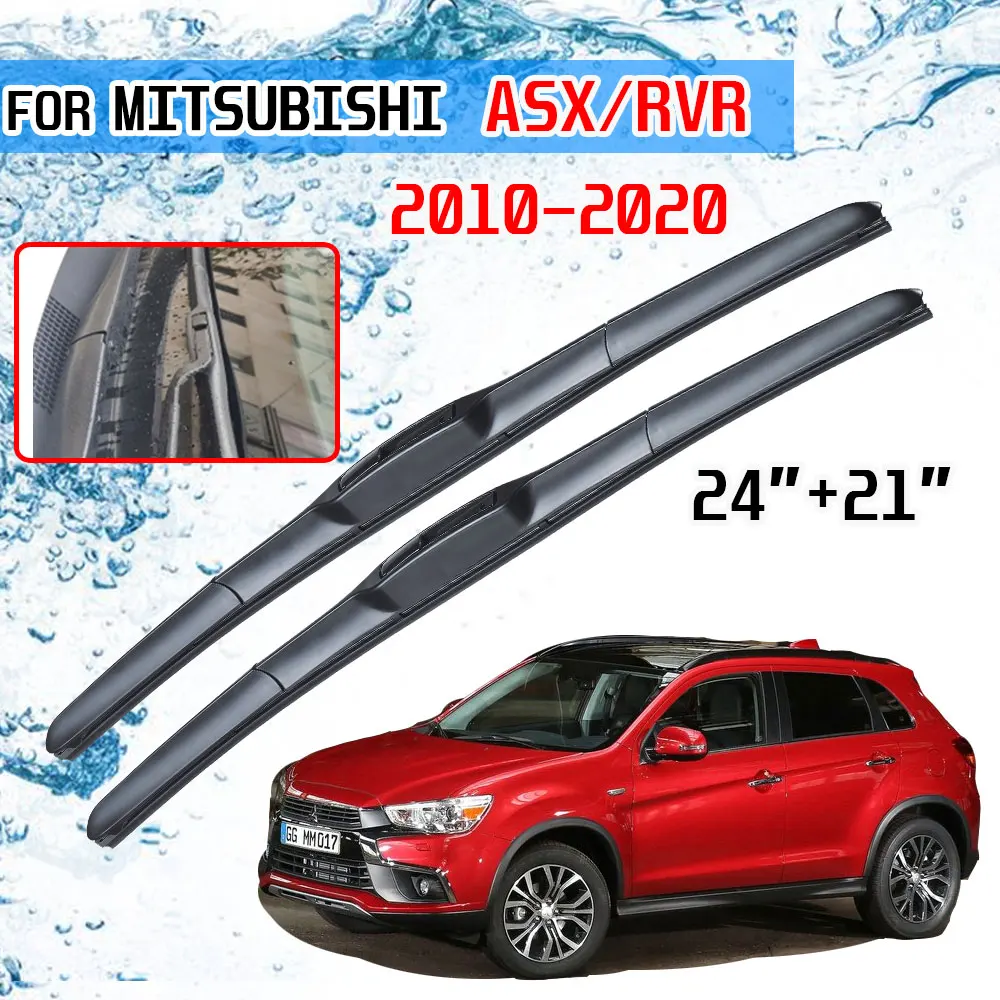 Kaufe 2PCS Wischerblätter für Mitsubishi ASX RVR 2011-2020 24 21 Fit  Frontscheibe Windschutzscheibe Fenster Pinsel Cutter Zubehör 2016 2017 2018  2019 2020