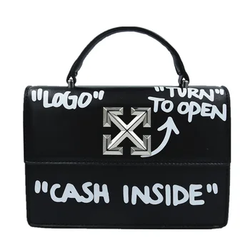 

Bags for Women 2020 Style Graffiti Letter Personalized Handbag Fashion Diagonal Texture Niche Package Bolsas De Mujer Tote Bag