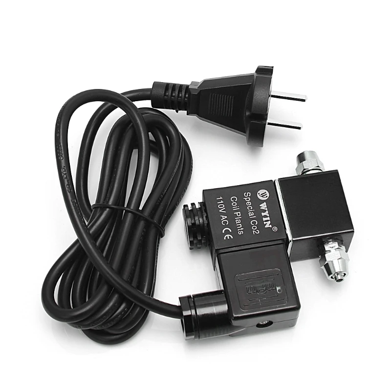 

CO2 DIY Aquarium System Magnetic Solenoid Valve Regulator 110V 50HZ US plug Y1QB
