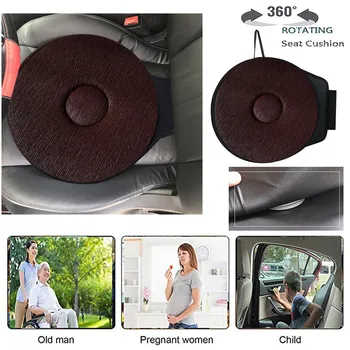 

360° Car Seat Rotating Revolving Cushion Memory Swivel Foam Mobility Aid Seat Cu High Quality Support Wholesale Dropshipping