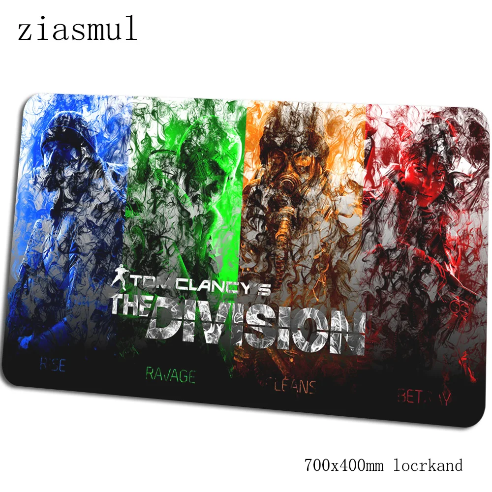 Коврик для мыши tom clancy's the division, персональный компьютерный коврик 70x40 см, игровой коврик для мыши, Подарочная клавиатура со встроенной мышью, игровой стол - Цвет: Size 700x400x2mm