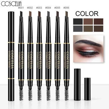 

COSCELIA 6 Color Double Ended Eyebrow Pencil Long Lasting Paint Waterproof Black Brown Eyebrow Pencil Makeup Set For 2020 Beauty