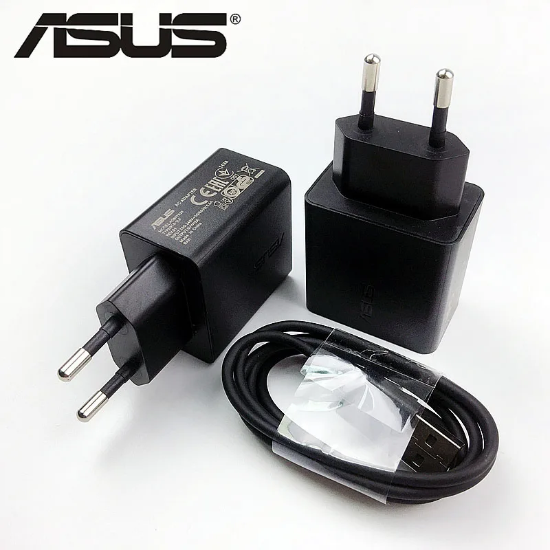 

Original Asus 5V2A Charger Cable EU Charge usb wall AC Power adapter for zenfone max pro (m1) zb602kl 4 3 2 3 s Max Pro Plus