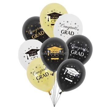 

12 pcs/lot congrats grad balloon graduation party decorations back to school party banners class 2020 balloon