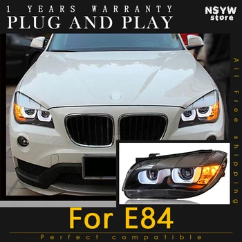 

Car Styling Head Lamp for BMW E84 X1 LED Headlights 2009-2014 led drl HID KIT Bi Xenon Lens low beam