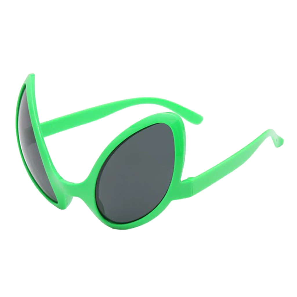 Plastic Space Alien Eyes Green Novelty Glasses 