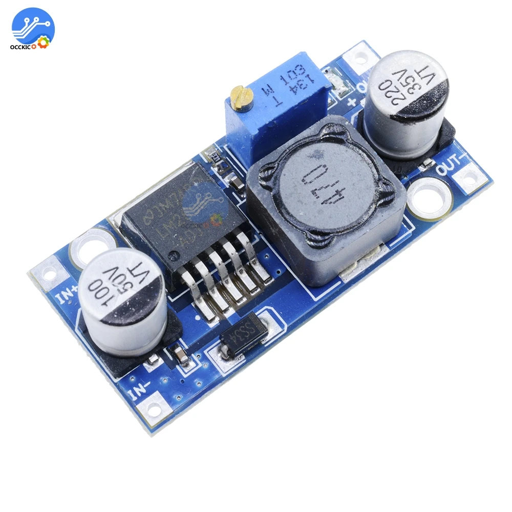 Lm2596 dc dc понижающий модуль схема