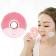 Силиконовые очищающие устройства для лица умное электрическое косметическое средство от царапин мойка метр 1-99 файл Регулируемый приложение управление массажные щетки
