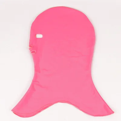 Мужские и женские плавающие шапки, маска для бассейна, одежда для головы UPF 50+ Солнцезащитная УФ-защита, маска для всего лица, маска для плавания, защитная маска, шапки для дайвинга - Цвет: Pink