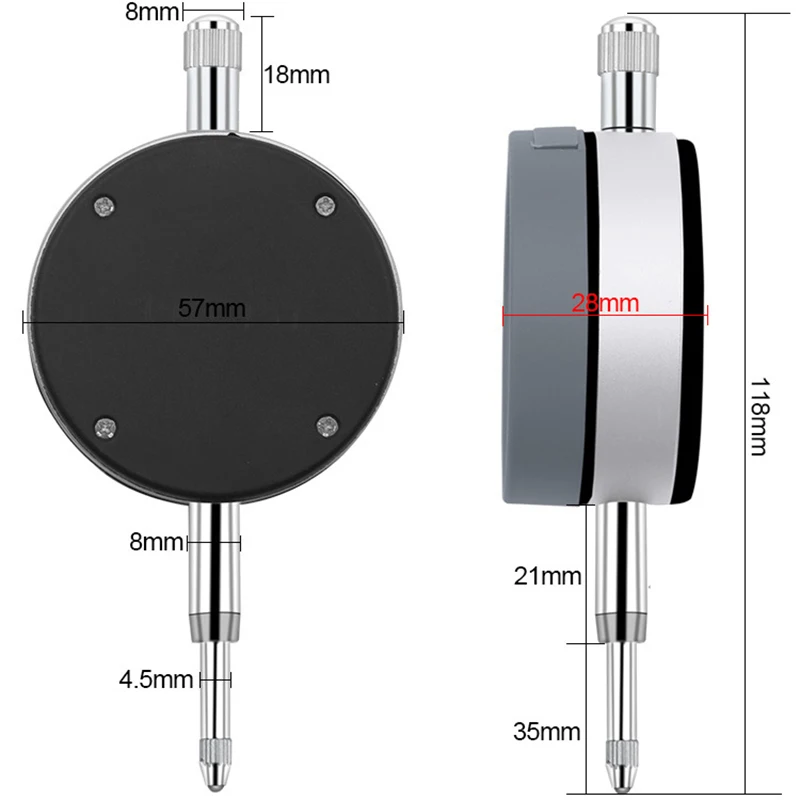 0-12,7 мм/" Индикатор цифрового набора высокоточные инструменты 0,01 мм/0,001 мм тестер инструменты