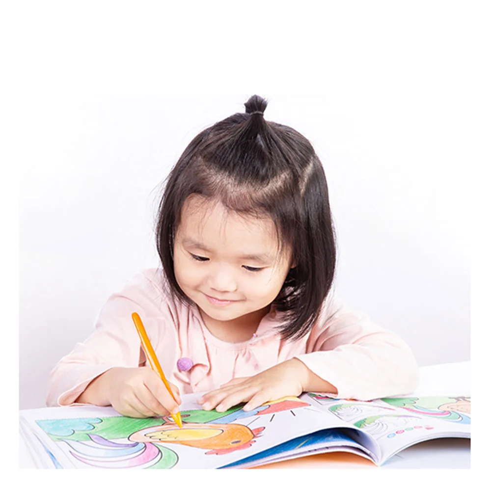 Lavável e Não Cores Triângulo Colorido Criativo Tóxico Pintura Infantil Cera Cor 8 Material escolar e de escritório