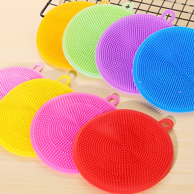 Silicone Kitchen Dining Table Decortion Heat Insulation Resistant Mat Pad Cup Holder Coaster Dish Washing Placemat Tools | Дом и сад