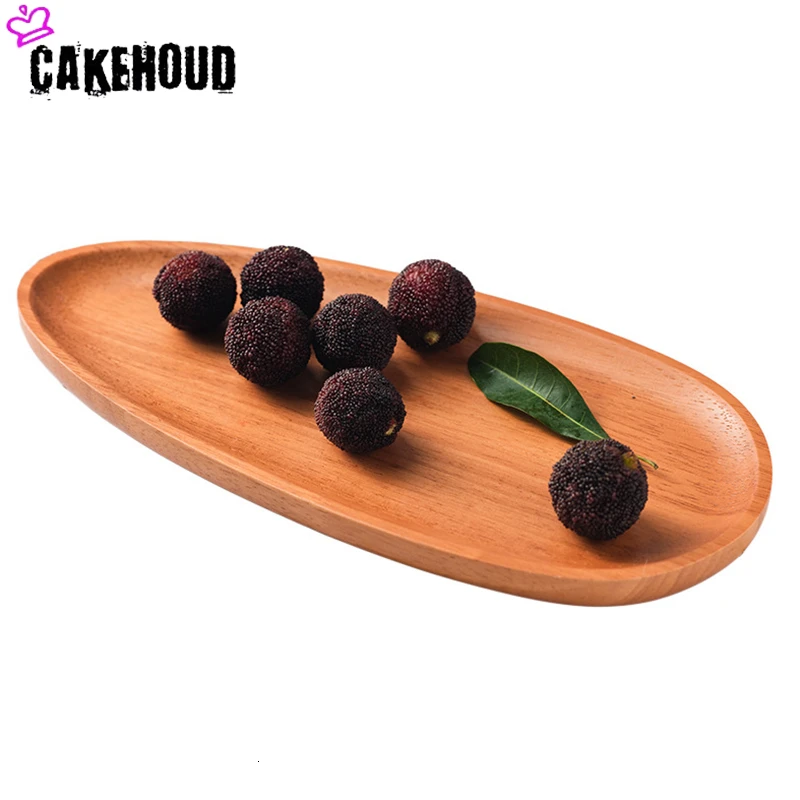 CAKEHOUD китайская кухонная мебель поддон для хранения продуктов посуда поднос домашняя твердая деревянная тарелка для фруктов, выпечки Десерт обслуживание лоток